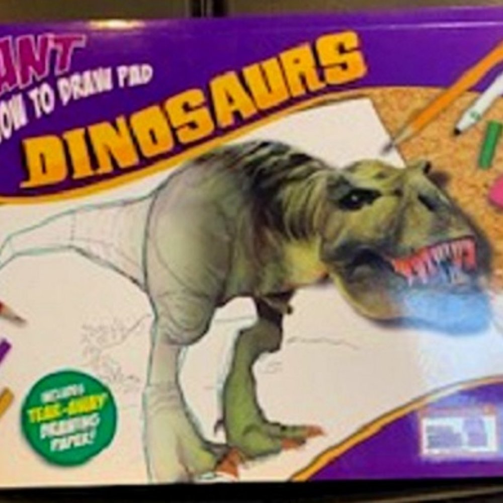 NEW Giant How to Draw Pad: Dinosaurs Step-by-step Instructions